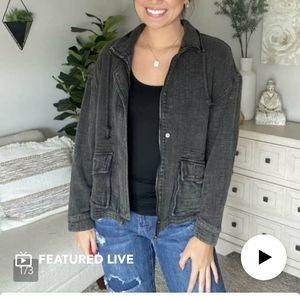 New Oli Hali boutique jacket brushed black size L